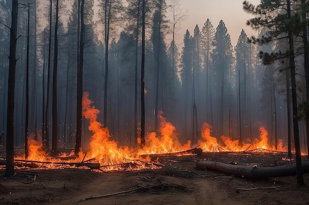 森林火災とその自然への影響