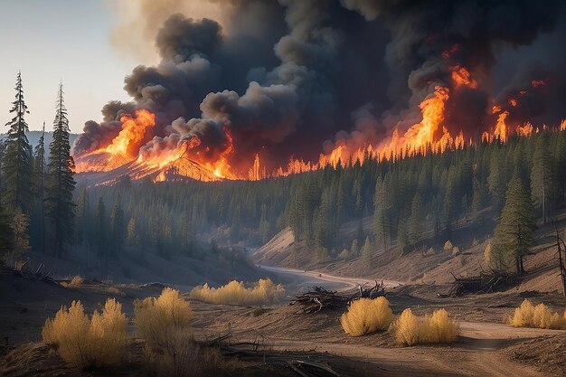 Wildfire and its consequences on nature