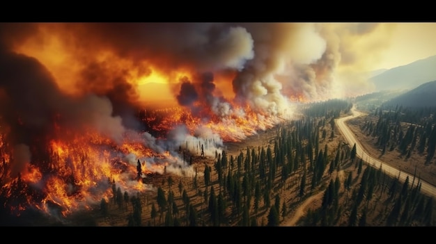 wildfires and statistics data