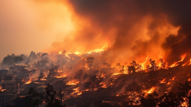 Photo wildfires that burn and destroy forests