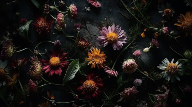 Dark Floral Wallpapers  Top Free Dark Floral Backgrounds  WallpaperAccess