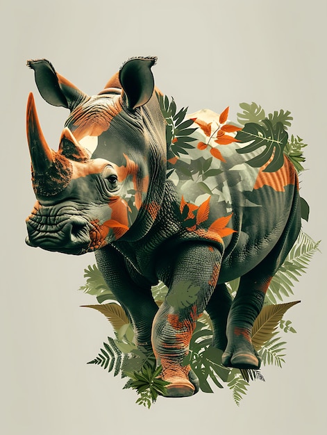 Фото Коллаж искусства дикой природы уникальные портреты животных и домашних животных в творческой коллекции дизайна в стиле поп-арта
