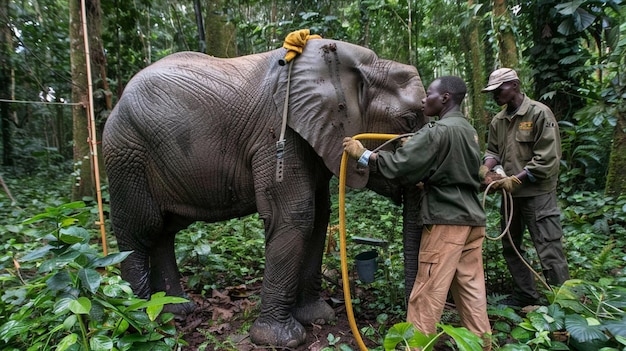 Wildlife Conservation Volunteers at Work