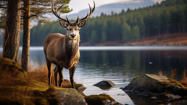 Foto wildlife harmony vangt dieren in hun natuurlijke leefomgeving vast