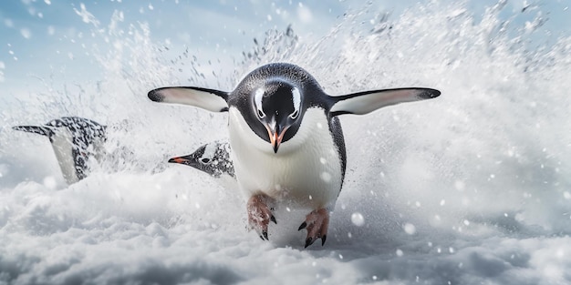 Wildlife photo Antarctica top photography full frame photography epic composition 16k