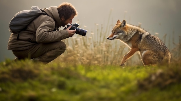 野生動物の写真家が、動物の優雅さを見せながら動いている一瞬の瞬間を捉えています。