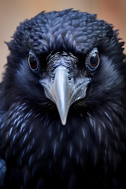 Wildlife Photography Close Up Of Black Raven