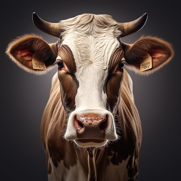 Wildlife photography of a Cow face shot