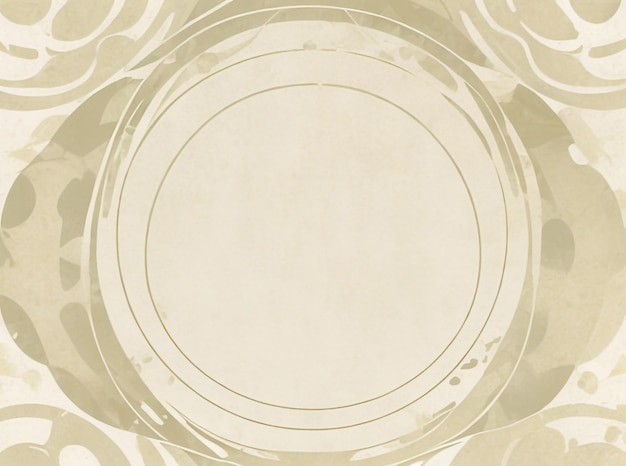 柳の葉の抽象的な背景と白い円のアクセント