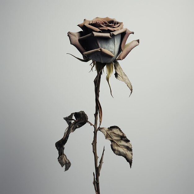 Photo wilted rose