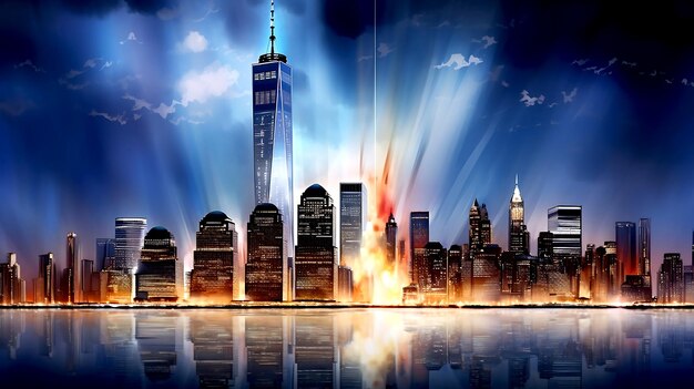 Win towers' legacy light of hope in new york city's skyline