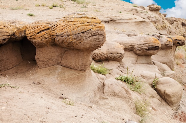 Wind erosion of rocks