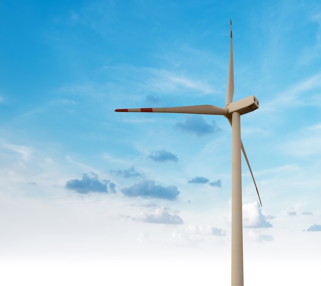 wind generator turbines in sky