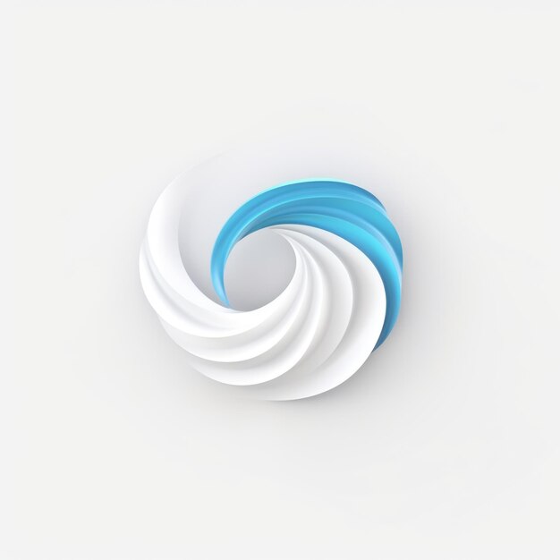 Wind mascot for a company 3D logo Generative AI