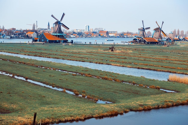 Wind mills in Zaanse Schans