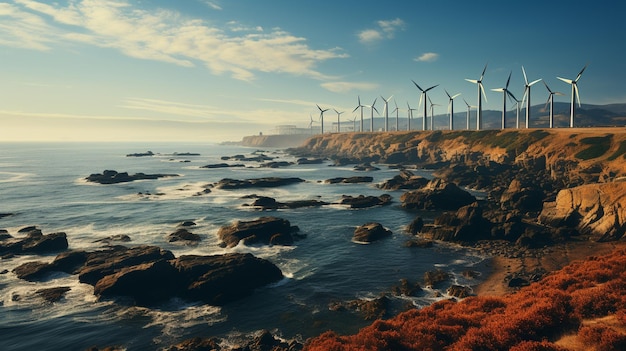 Photo wind power plant