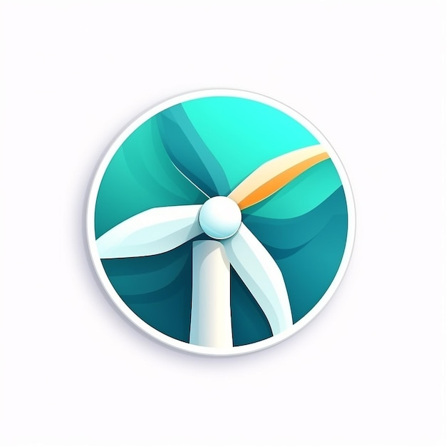 Photo wind turbin illustration