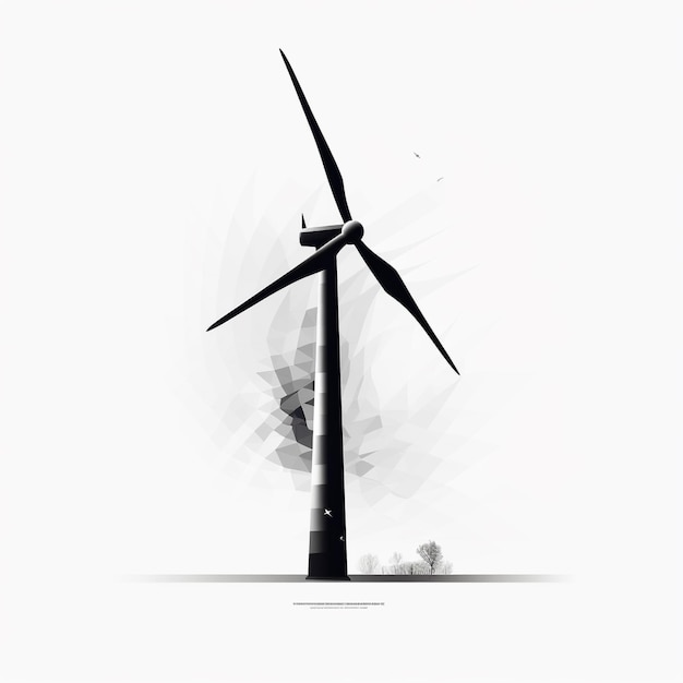 иллюстрация ветряной турбины