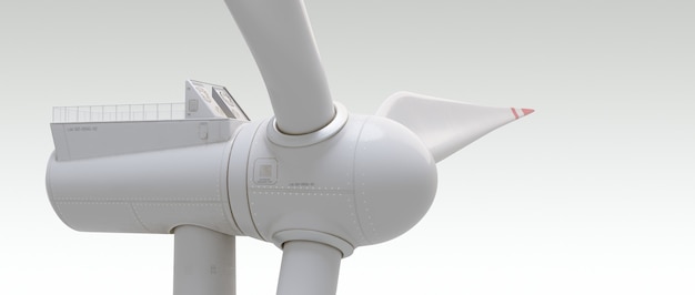 Photo wind turbine power generation wind power plant 3d render