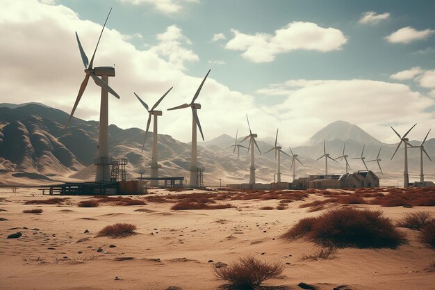 Ветряные турбины и солнечные панели как решения для возобновляемой энергии
