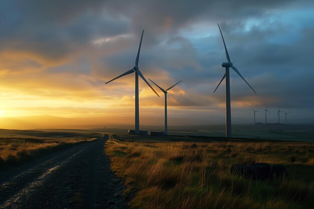 Wind Turbines Windmill Energy Farm