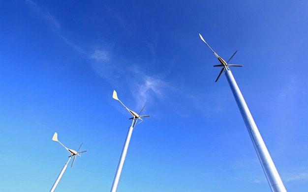 Photo wind turbines