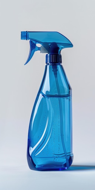 Photo windex spray bottle blue window cleaner on white background isolated for cleaning purposes