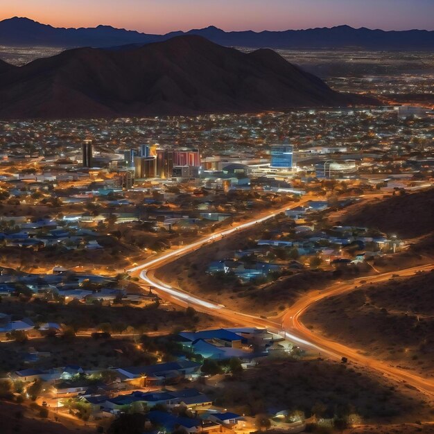 Photo windhoek at night