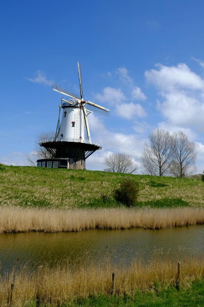 Windmill over canal