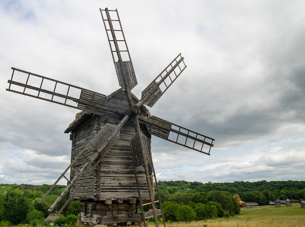 Windmill made of wood