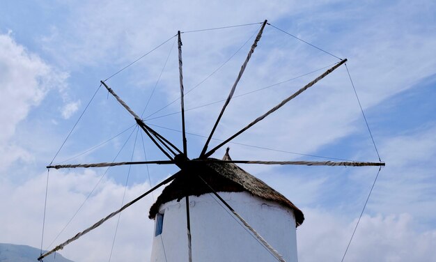 Windmill in paros greece