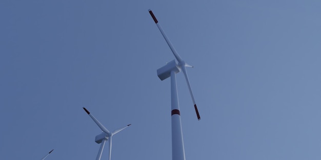 Windmills for electric power production d render