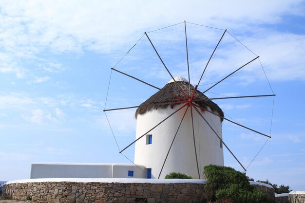 Windmills of Mykonos island in Greece