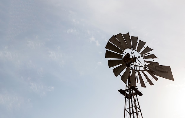 Windmolen silhouet