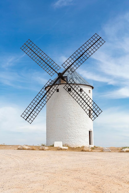 Windmolens in de provincie Campo de Criptana in Ciudad Real Castilla La Mancha Spanje