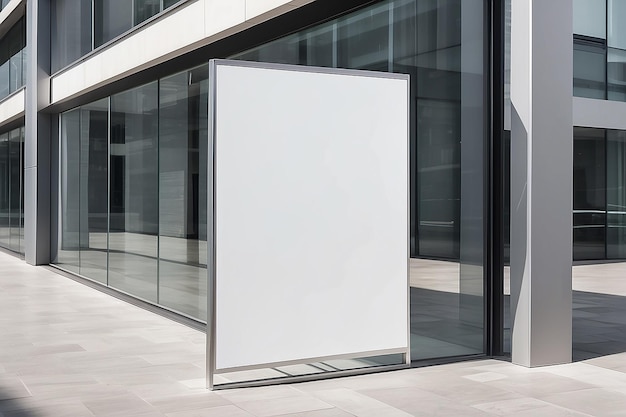 Мокет витрины с пустым белым пустым пространством для размещения вашего дизайна