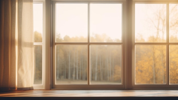 A window in the morning