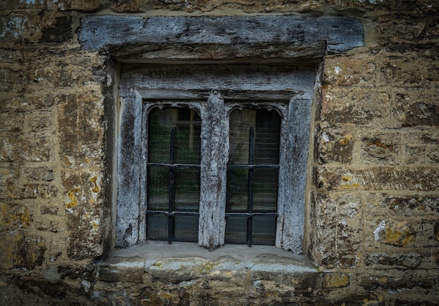 Photo window of old building