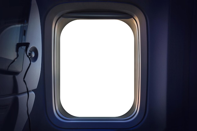 Window plane blank white window airplane window aircraft template