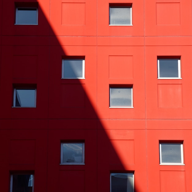  window in the red house