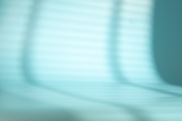 Window shade with blinds on a blue space