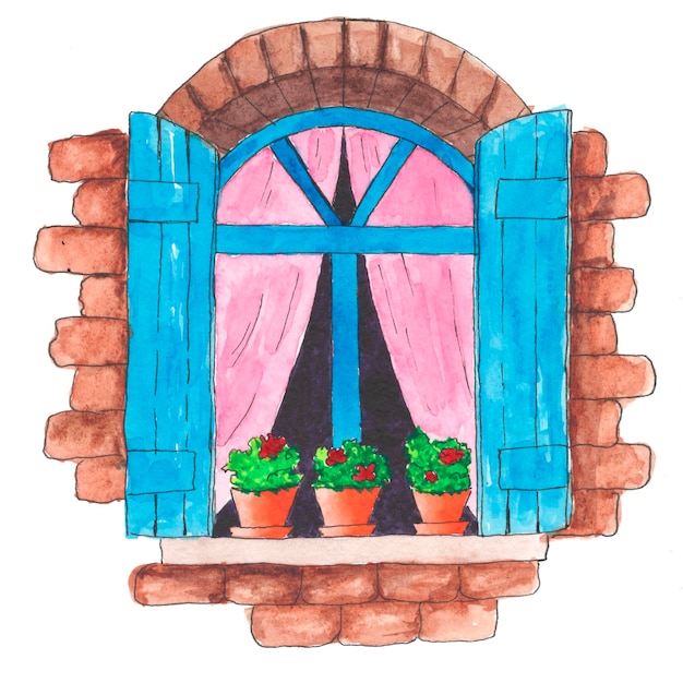 Window watercolor