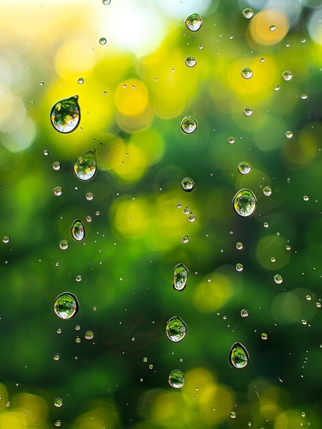 A window with drops of water on it