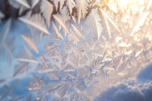 A window with frost on it and a brick wall behind it