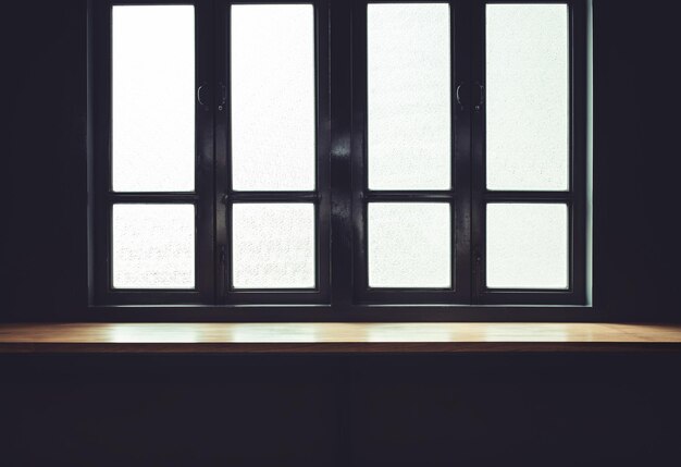 Window with sunlight in classic vintage room