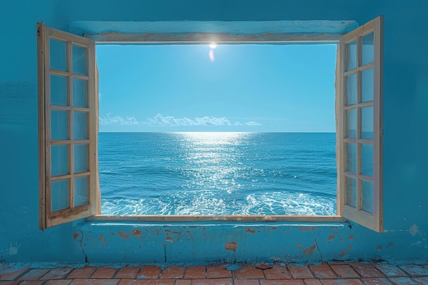 海を眺める窓