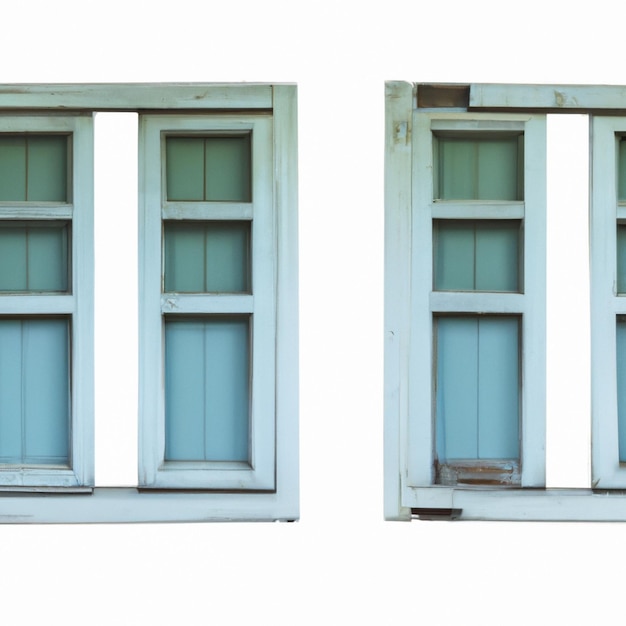 A window with a wooden frame