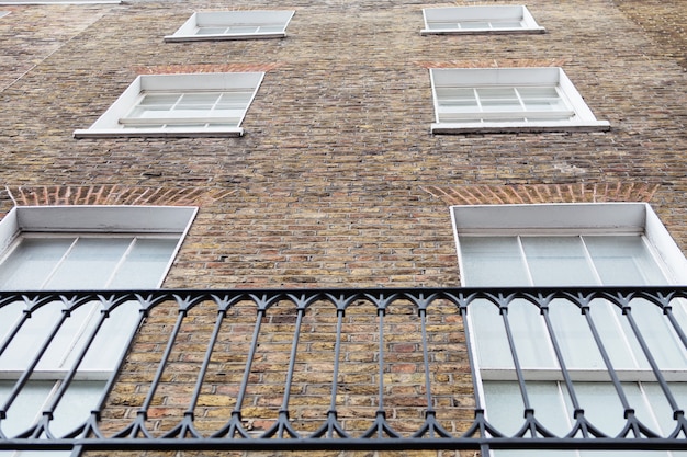 Windows and brick wall of a building