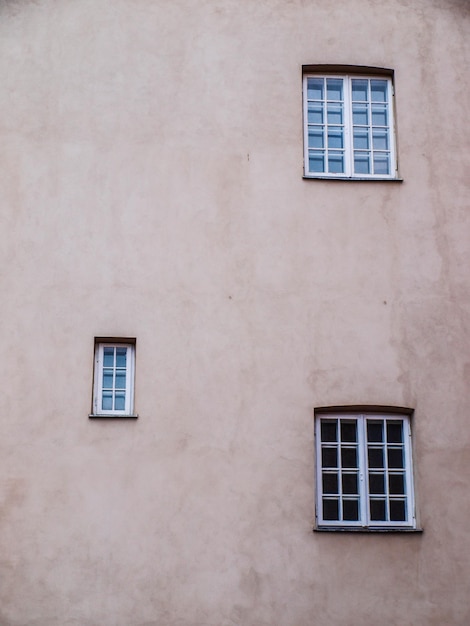 Photo windows on building