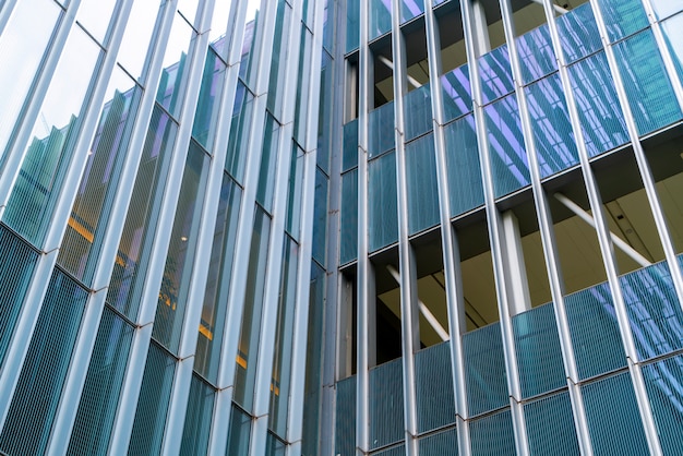 Windows of business building